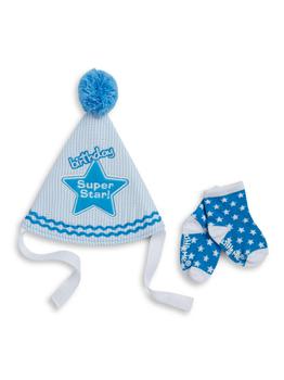 商品2-Piece Birthday Super Star Hat And Socks Set(商品瑕疵严重),商家品牌清仓区,价格¥71图片