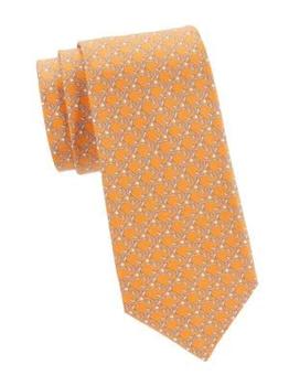 Salvatore Ferragamo | Hockey Print Silk Tie商品图片,5.7折, 独家减免邮费