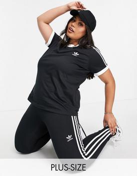 美国adidas plus, Adidas | adidas Originals Plus adicolor three stripe t-shirt in black商品图片 6.9折起