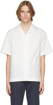 商品Paul Smith | White Music Note Short Sleeve Shirt,商家SSENSE,价格¥1044图片