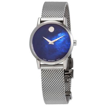 推荐Movado Museum Classic Blue Mother of Pearl Dial Ladies Watch 0607425商品