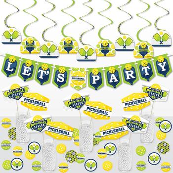 商品Big Dot of Happiness | Let’s Rally - Pickleball - Birthday or Retirement Party Supplies Decoration Kit - Decor Galore Party Pack - 51 Pieces,商家Macy's,价格¥215图片
