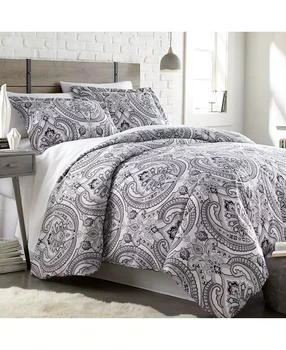 SOUTHSHORE FINE LINENS | Classic Paisley 3-Piece Duvet Cover and Sham Set,商家Macy's,价格¥220
