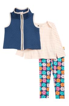 商品Tucker + Tate | Kids' Vest, Long Sleeve T-Shirt & Leggings Set,商家Nordstrom Rack,价格¥152图片