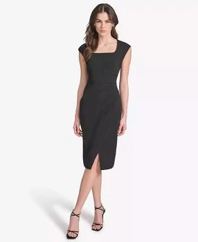 Calvin Klein | Women's Square-Neck Sheath Dress,商家Macy's,价格¥420