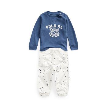 Ralph Lauren | Baby Boys Waffle-Knit Logo T-shirt and Ripstop Pant, 2 Piece Set商品图片,