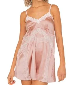 POL | Satin Lace Slip Dress In Pink,商家Premium Outlets,价格¥223