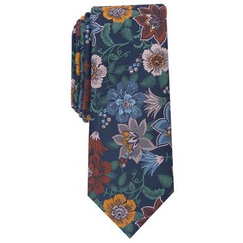 Bar III | Men's Ryewood Skinny Floral Tie, Created for Macy's商品图片,4折, 独家减免邮费