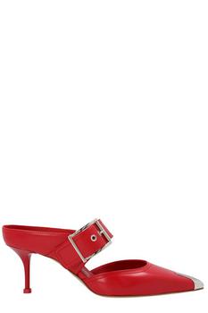 Alexander McQueen | Alexander McQueen Pointed-Toe Heeled Mules商品图片,5.9折起