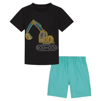 KIDS HEADQUARTERS | Baby Boys T Shirt and Twill Shorts, 2 Piece Set 5.9折×额外8折, 额外八折