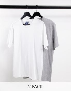 CHAMPION | Champion 2 pack t-shirt in white and grey商品图片,额外9.5折, 额外九五折