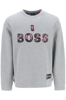 推荐Boss Hugo Boss X NBA Logo Printed Crewneck Sweatshirt商品