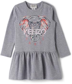Kenzo | Kids Grey Elephant Dress商品图片,5折