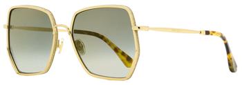 推荐Jimmy Choo Women's Square Sunglasses Aline/S J5GFQ Gold/Light Havana 58mm商品