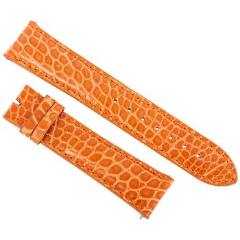 商品21 MM Orange Alligator Leather Strap图片