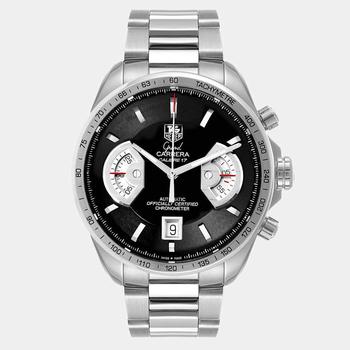[二手商品] TAG Heuer | Tag Heuer Black Stainless Steel Carrera CAV511G Automatic Men's Wristwatch 43 mm商品图片,6折, 独家减免邮费