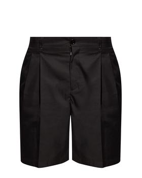 推荐Men's Black Technical Cotton Tailored Shorts商品