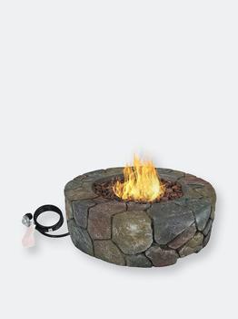 商品Sunnydaze 30 in Cast Stone Propane Gas Fire Pit Table with Lava Rocks,商家Verishop,价格¥2811图片