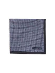 product Bordered Foulard Silk Pocket Square image