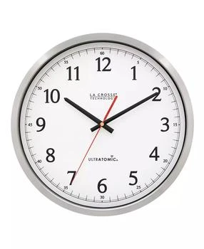 La Crosse Technology | 14" Ultratomic Analog Stainless Wall Clock,商家Macy's,价格¥688