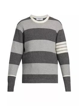 推荐4-Bar Striped Wool Sweater商品