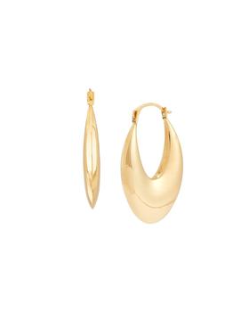 商品14K Yellow Gold Hoop Earrings,商家Saks OFF 5TH,价格¥1254图片