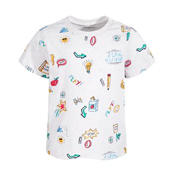 First Impressions | Baby Boys Doodle T-Shirt, Created for Macy's商品图片,6.9折×额外8.5折, 额外八五折