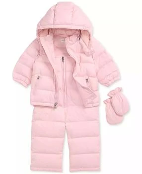 Ralph Lauren | Baby Girls Down Hooded Snowsuit Set,商家Macy's,价格¥1286