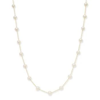 推荐EFFY® Cultured Freshwater Pearl Station 18" Necklace in 14k Gold (5-1/2mm)商品