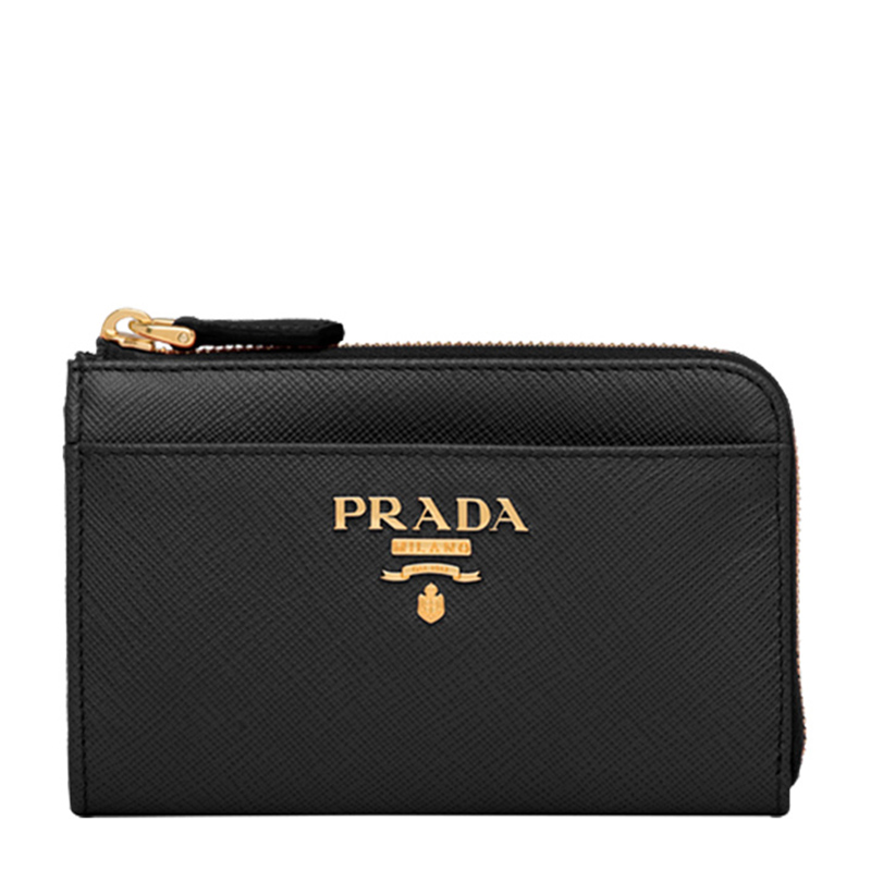 商品Prada | Prada 普拉达 女士黑色字母徽标钥匙包 1PP122-QWA-F0002,商家Beyond Italylux,价格¥2309图片
