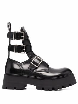 推荐ALEXANDER MCQUEEN - Rave Leather Biker Boots商品