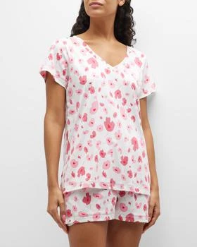 P Jamas | Butterknit Poppy-Print Pajama Set,商家Neiman Marcus,价格¥756