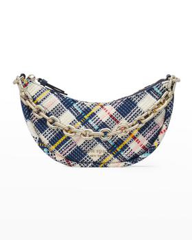 kate spade bag男包, Kate Spade | smile small tweed zip crossbody bag商品图片 
