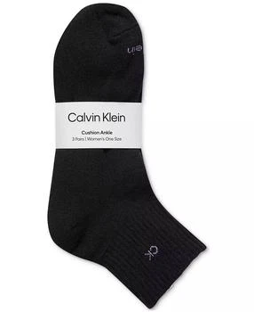 Calvin Klein | Women's 3-Pk. Cushion Quarter Socks,商家Macy's,价格¥93