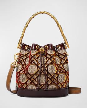 Tory Burch水桶包, Tory Burch | T Monogram Fil Coupe Bucket Bag商品图片 