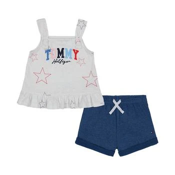 Tommy Hilfiger | Baby Girls Stars Babydoll Tunic and Shorts, 2 Piece Set 2.9折