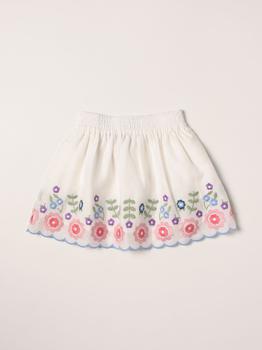 推荐Stella McCartney skirt with floral embroidery商品