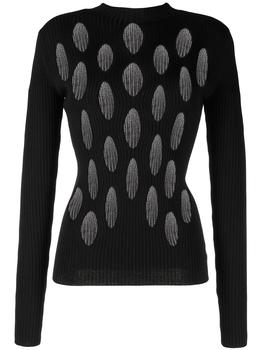 product cut out-detail knitted top - unisex image