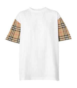 Burberry | Vintage Check Sleeve Cotton T-Shirt商品图片,