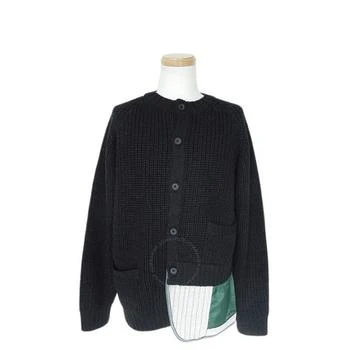 Kolor | Men's Navy Chunky Knit Cardigan,商家Jomashop,价格¥1312