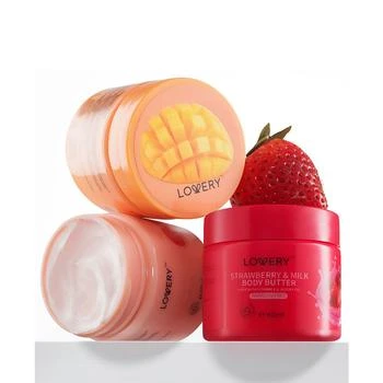 Lovery | Pink Grapefruit, Mango, Strawberry Scented Whipped Body Butter, 3-Pack Body Care Gift Set,商家Macy's,价格¥187