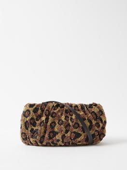 推荐Bean leopard beaded shoulder bag商品