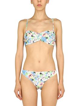 ganni floral pleated shirtdress, Ganni | FLORAL PATTERN BIKINI BRIEFS商品图片 7.6折