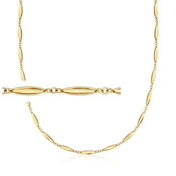 RS Pure | RS Pure by Ross-Simons 18kt Gold Vermeil Marquise-Link Necklace,商家Premium Outlets,价格¥1623