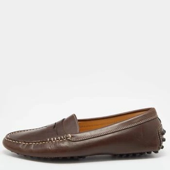 推荐Tod's Brown Leather Gommino Driving Loafers Size 35.5商品