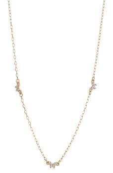 Vince Camuto, Vince Camuto | Pavé Butterfly Station Necklace商品图片 4.9折