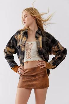 商品Urban Outfitters | UO Logan Faux Leather Mini Skirt,商家Urban Outfitters,价格¥71图片