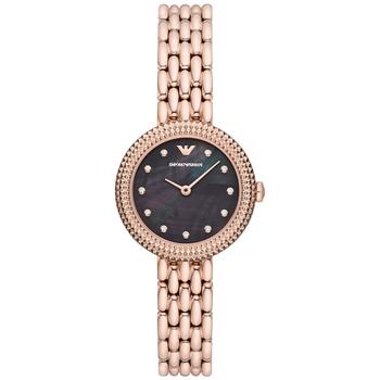 Emporio Armani | Women's Rose Gold Tone Stainless Steel Bracelet Watch 30mm商品图片,