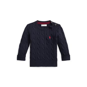 商品Ralph Lauren | Baby Boys Cable Knit Long Sleeves Sweater,商家Macy's,价格¥279图片