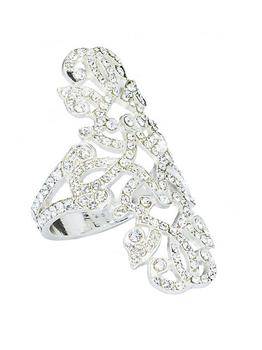 商品Nomi K | Swarovski Crystal Lace 4-Piece Napkin Ring Set,商家Saks Fifth Avenue,价格¥2519图片